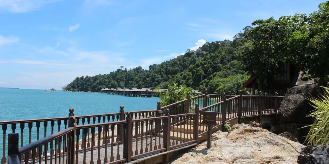 Weg naar de Spa in Pangkor Laut Resort Maleisië