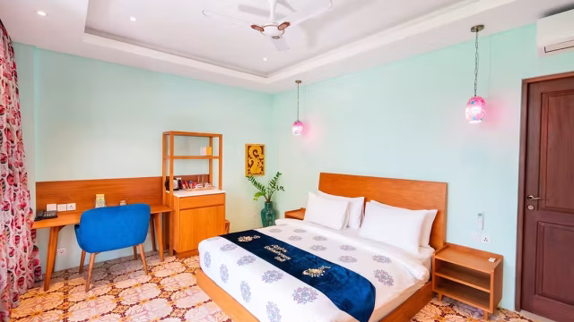 Double room poolview balcony - Ayurveda Boutique Hotel