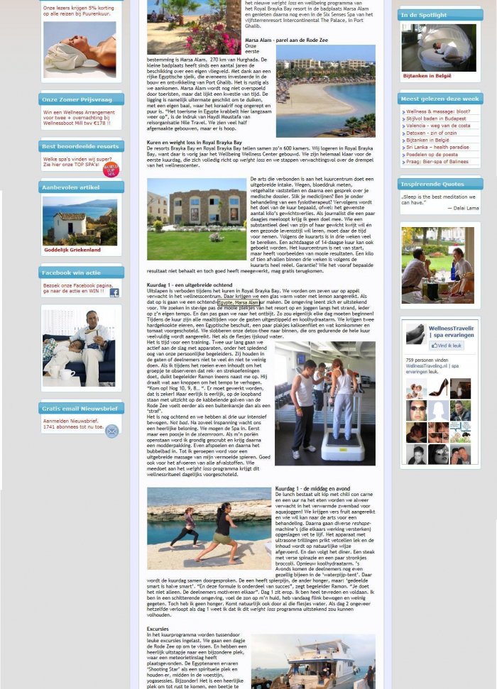 Royal Brayka Bay Reef Resort, SPA, Wellness, Strand, Zee, Zon, Vakantie, Fit en Slank, Sporten